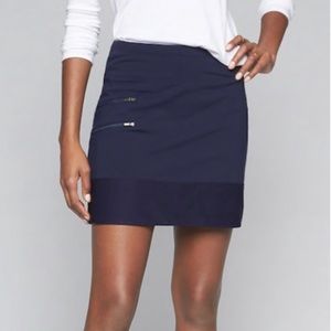 Athleta tee time skort skirt double zip size small